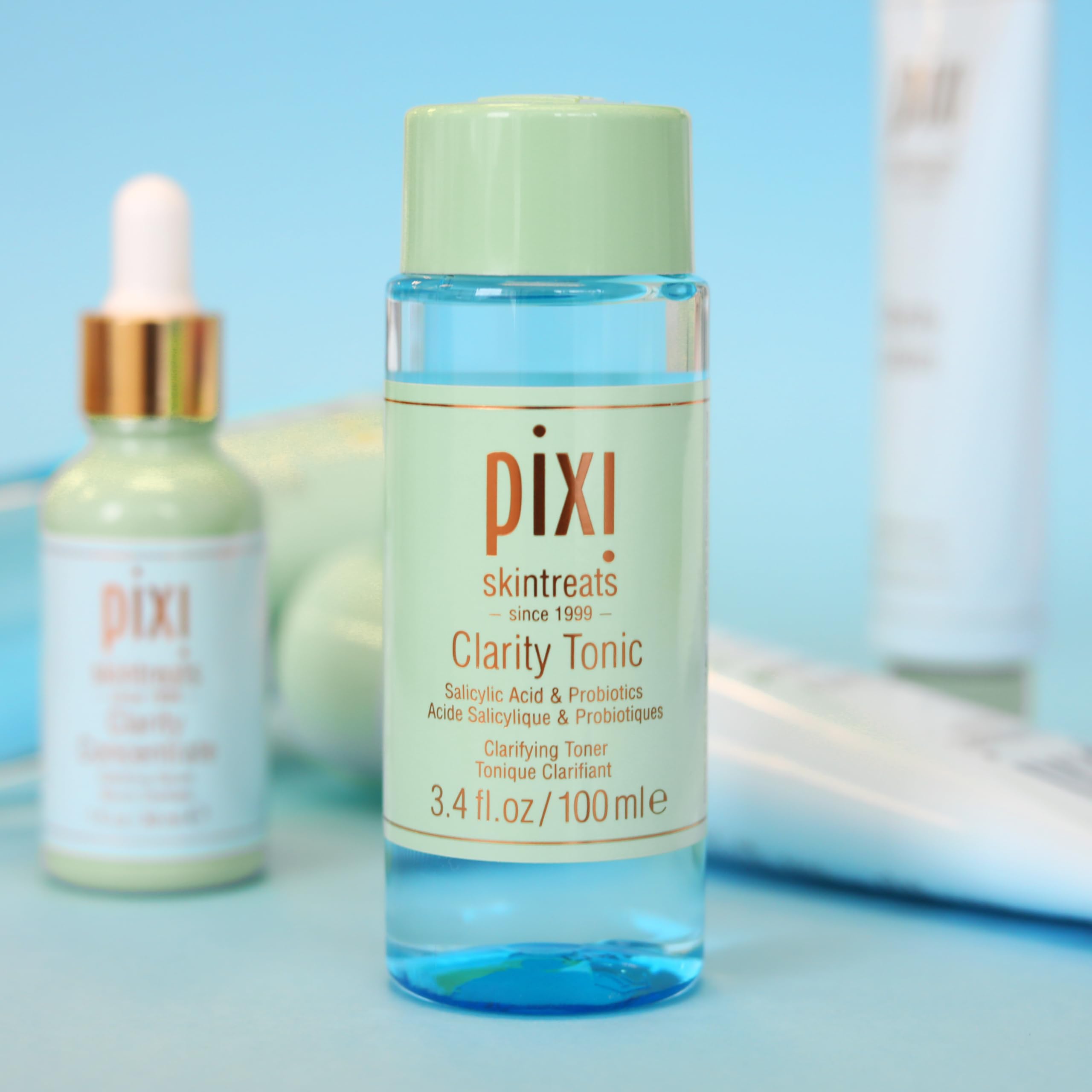Pixi Beauty Clarity Tonic 100ml, AHA & BHA Toner | Minimize Pores, Promote A Clearer, Healthier Complexion, 3.4 Fl Oz - Image 8
