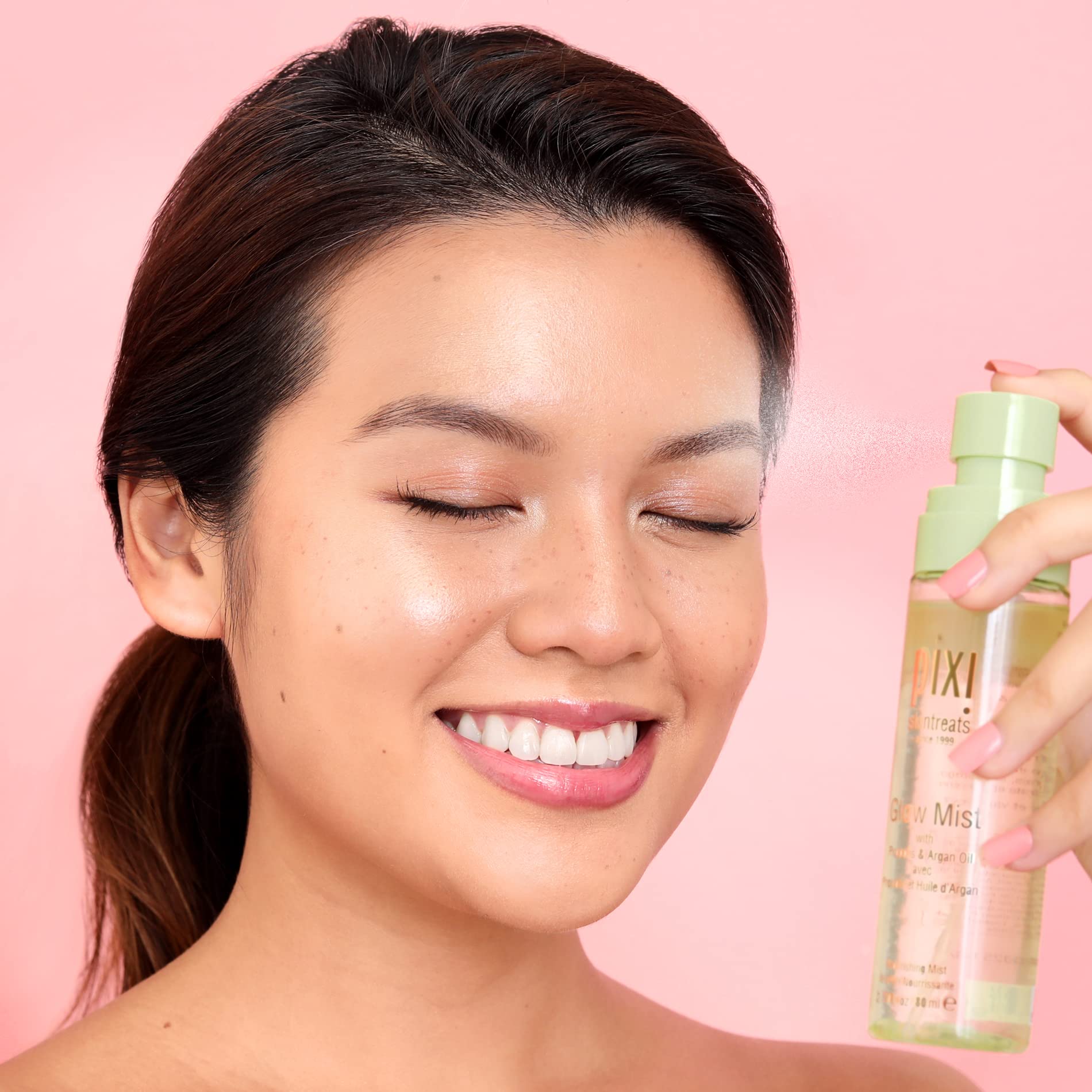 Pixi Beauty Glow Mist | All-Over Mist For Luminous Complexion | Set & Refresh Makeup | Hydrate Skin With 21 Natural Oils | 2.70 Fl Oz - Image 6