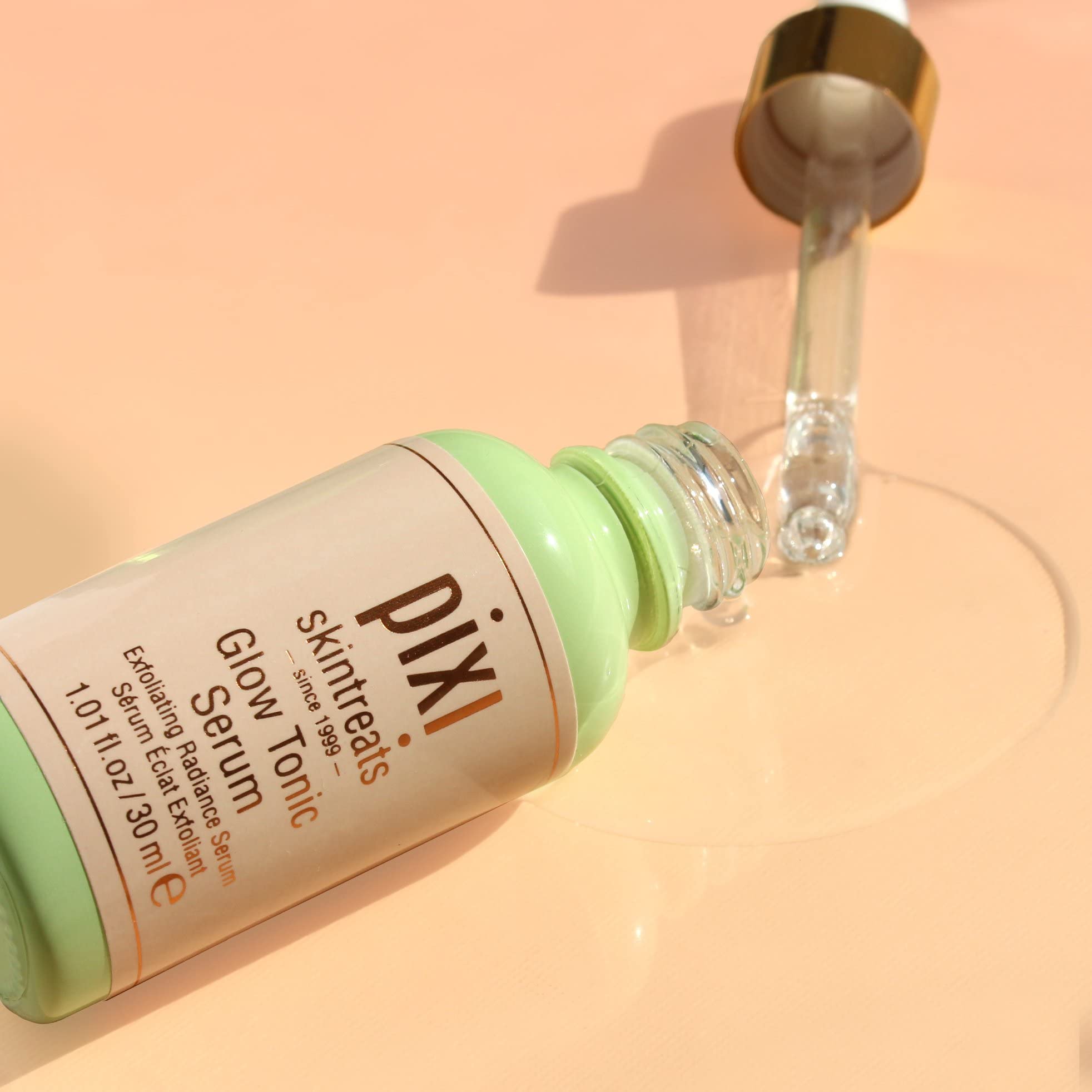 Pixi Beauty Glow Tonic Serum | Lightweight Facial Serum | Exfoliating Glycolic Acid Purifies Skin And Enhances Your Natural Glow | 30 ml / 1.01 fl oz - Image 3