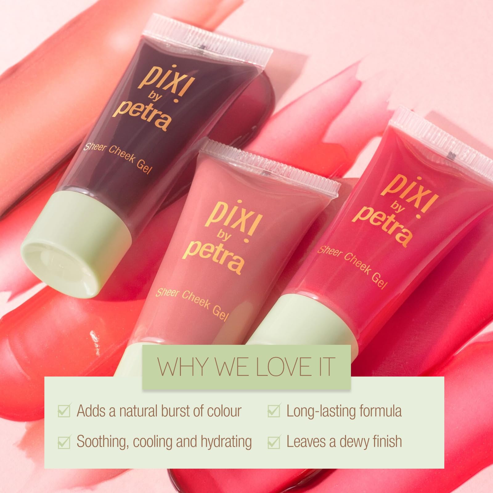 Pixi Sheer Cheek Gel - Flushed | Gel Blush For A Sheer Flush Of Colour | Oil-Free & Fragrance-Free Hydrating Liquid Blush | 0.45 Fl Oz - Image 6