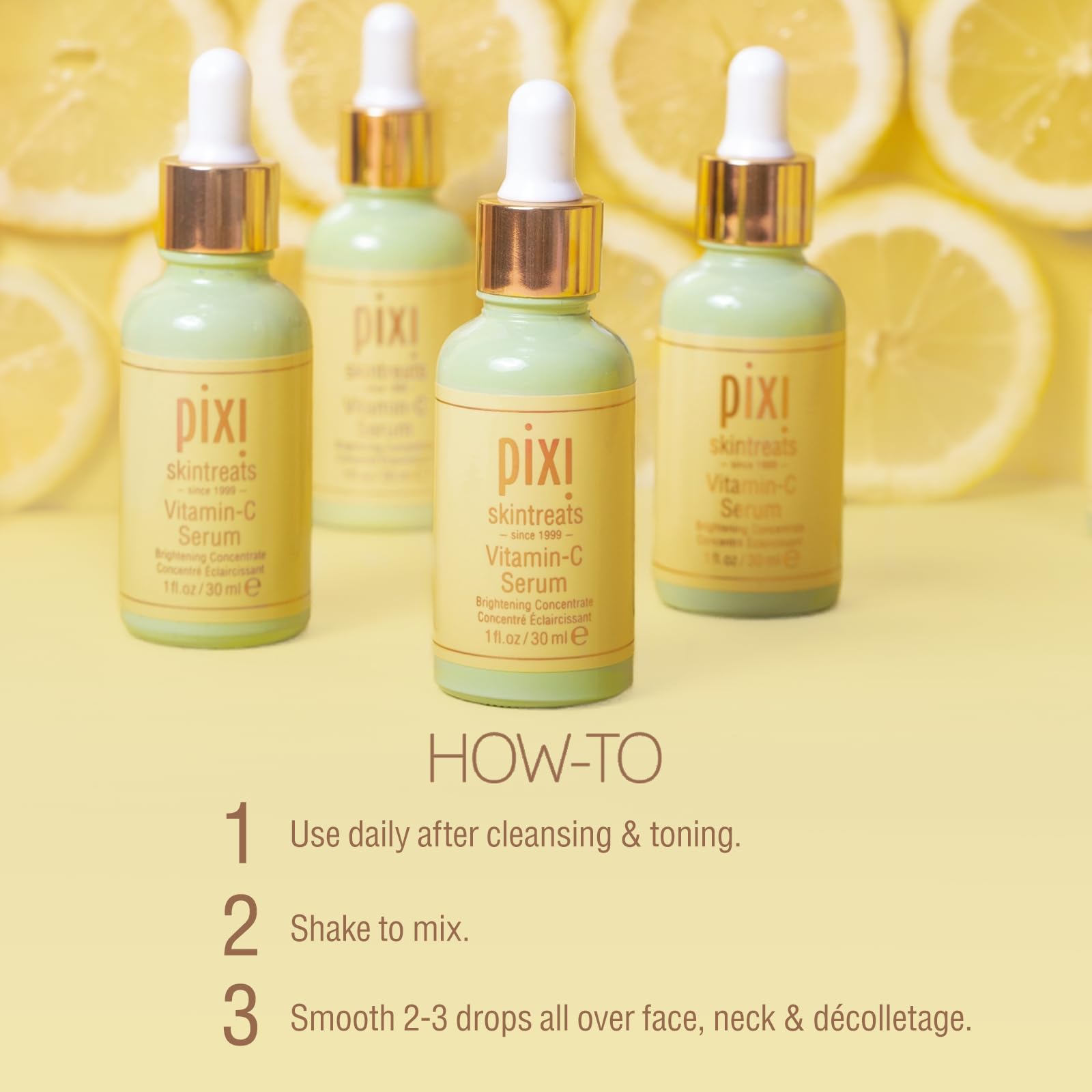 Pixi Vitamin-C Serum | Brightening Daily Vitamin-C Serum For Radiant Skin | Maintain A Youthful Complexion | 1.01 Fl Oz - Image 4