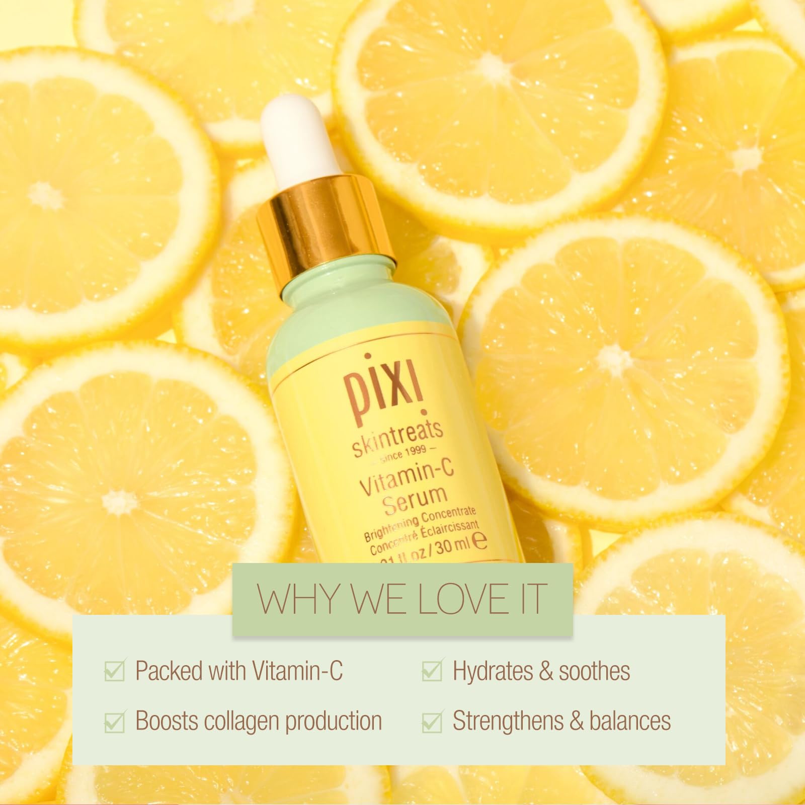 Pixi Vitamin-C Serum | Brightening Daily Vitamin-C Serum For Radiant Skin | Maintain A Youthful Complexion | 1.01 Fl Oz - Image 6