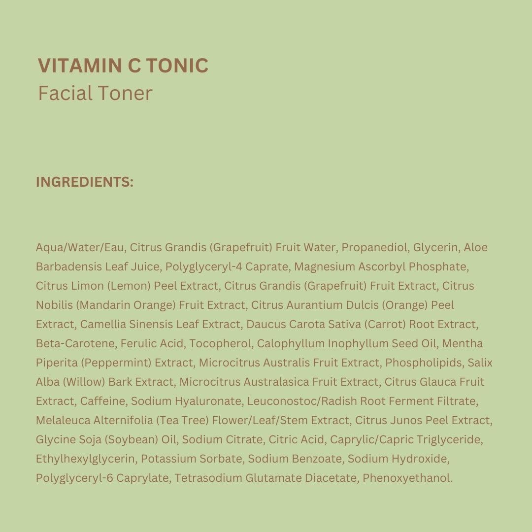 Pixi Vitamin-C Tonic,Brightening & Soothing Facial Toner, Boost Skin Luminosity, Infused with Vitamin-C & Ferulic Acid, Alcohol Free Daily Toner, 100ml / 3.4fl oz Travel Size Skin Care - Image 9